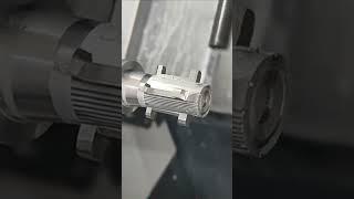 High-speed milling and 1mm drilling on the ST-46YT lathe. #cnc #cncprecision #smartlathe