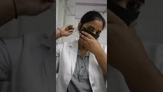 How to wear black surgical mask  with stylish hack.#surgicalmask #maskhack#wearmask #pharmacist