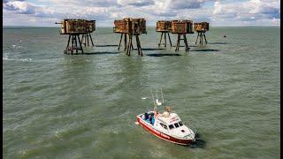 Maunsell Forts - Redsands by drone (4k)