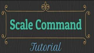 How to scale object without changing dimension annotation  SCALE command tutorial