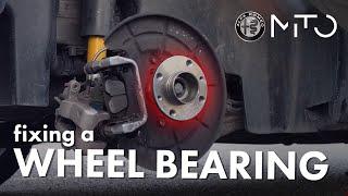 Replacing a bad wheel bearing on an Alfa Romeo Mito