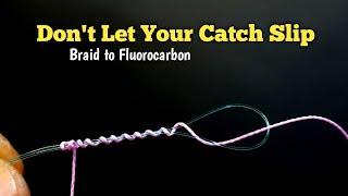 Beginners Should try: Tying Alberto knot Quickly and Firmly || Braid to fluorocarbon