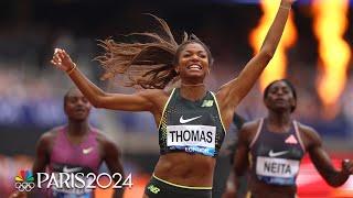 Gabby Thomas SURGES late to win women’s 200m at London Diamond League | NBC Sports