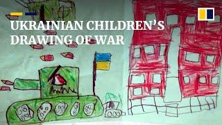 Ukrainian children’s war drawings featured in online gallery