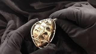 Авторский кулон c аммонитовым симбирцитом, аммонитовая жеода | Pendant with ammonite Simbircite