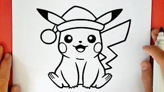 HOW TO DRAW CHRISTMAS PIKACHU