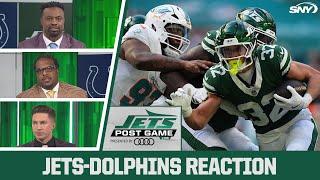 Bart Scott, Willie Colon, Connor Rogers and crew react to the Jets' OT loss in Miami | SNY