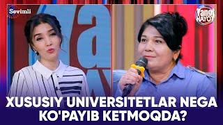 YANGI HAYOT - XUSUSIY UNIVERSITETLAR NEGA KO'PAYIB KETMOQDA?