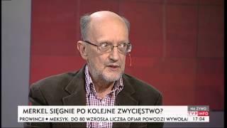 Adam Krzemiński o wyborach parlamentarnych w Niemczech (INFOrozmowa TVP Info, 19.09.2013)