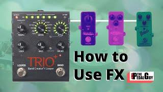 ThePedalGuy Presents Using FX with the Digitech Trio Plus Looper and Band Creator Pedal