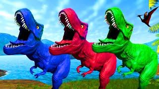 ALL Dinosaur Evolution T-Rex vs Spinosaurus Who Comes Out on Top ? Jurassic World Evolution