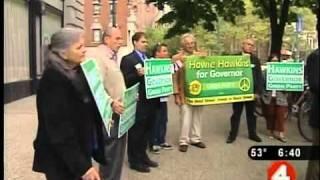 Howie Hawkins campaigns in WNY