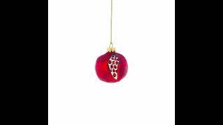 Pomegranate Glass Christmas Ornament (AA-428)