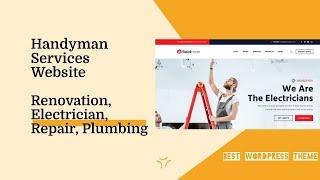 Renovation Service Website | Handyman Service Plumbing, Carpentry, Home Repair Theme | Boldman Theme