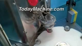 Full Automatic Liquid Essential Oil Bottle Filling Capping And Labeling Machine For Production Line