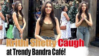 KRITHI SHETTY Spotted at Cafe in Bandra | Gorgeous Look! #KrithiShetty #BandraSpotted