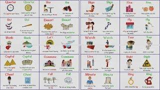 150+ Common Homographs - Confusing Words with the Same Spelling but Having More than One Meaning