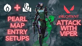 Viper Attack Setups for Pearl map - Valorant