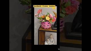 Clay Se Flower Basket Kaise Banae#clayart #shorts #ytstudio #youtubeshorts #shortsfeed #zhc