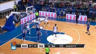 Vukota Pavić beats the 1st quarter buzzer (Mornar - Partizan NIS, 4.10.2017)