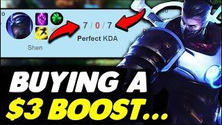 I BOUGHT A $3 BOOST AND THEN COACHED THE BOOSTER!! Trolling Boosters - League of Legends (REUPLOAD)