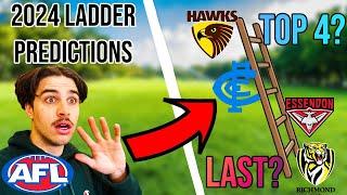 EARLY 2024 AFL LADDER PREDICTIONS!