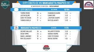 City Colts CC v Wangaratta Magpies CC