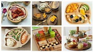 Wooden Serving Tray Designs | Stylish Wooden Serving Plate | Sweet Serving Wooden Tray