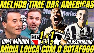 BOTAFOGO FAZ HISTÓRIA E ESTÁ NA SEMIFINAL DA LIBERTADORES, MÍDIA FICA ENLOUQUECIDA!