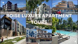 BOISE IDAHO LUXURY APARTMENT TOURS SUMMER 2024 PRICES - (Studio Penthouse/$5000 2Bed/Foothill Views)