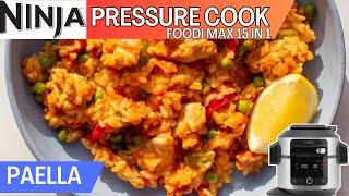 NINJA FOODI 15 in 1 How to *PRESSURE COOK* CHICKEN & CHORIZO PAELLA | One Pot Family Dinner