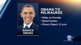 Former President Obama in Milwaukee Sunday, last day of city's early voting