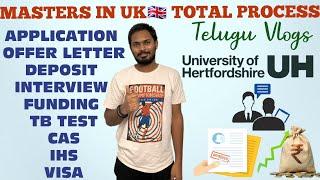 MASTERS IN ‘’UK’’  TOTAL PROCESS IN TELUGU BY SAI AMRUTH REDDY :2022-23