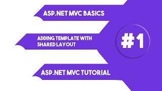 ASP.Net MVC Basics | Adding Template with shared layout | #ASP.NET