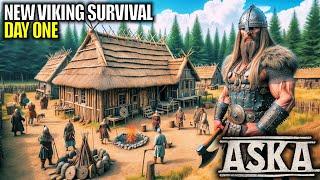 Day 1 of This New Viking Survival Game Looks GREAT! | ASKA Gameplay | Part 1