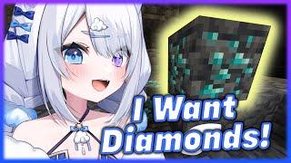 【MINECRAFT】Dumb Dog Probably Dies Trying To Find Diamonds【UTAHIME MOCHIZUKI | SPECIALITE】