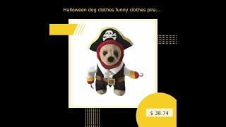 Halloween dog clothes funny clothes pirate clothes pet dress up foreign trade dog clothes