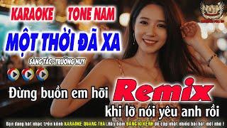 Một Thời Đã Xa Karaoke Tone Nam - Nhạc Sống Quang Thái