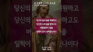 [가톨릭 기도문] 성 요셉께 드리는 호소 기도문 (남자성우)