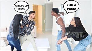 ARGUING IN FRONT OF OUR GIRLFRIENDS PRANK!! *BAD IDEA* W/ MILO & HAZEL