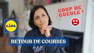 RETOUR DE COURSES et COUP DE GUEULE 