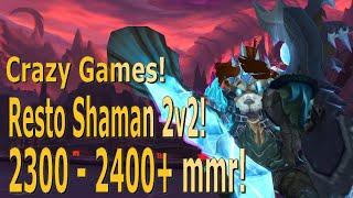 WoW BFA 8.3 - Rank 1 Resto Shaman PvP - One Shotting 2500mmr Teams In 2s!