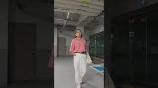 손녀가 찍어주는 오늘의 OOTD #ootd #데일리룩코디 #체크셰츠