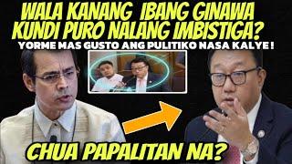 YORME ISKO PINUNA SI CONG. JOEL CHUA! WALA KANANG IBANG GINAWA PURO KA IMBISTIGA NG IMBISTIGA‼️