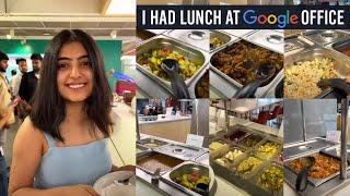 I Had Lunch At Google Office | Food Inside Google's Canteen | Google Canteen Menu | Chahat Anand