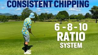 Toe Down Chipping with 6-8-10 irons - Rule of 12 SIMPLIFIED