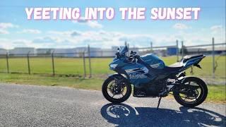 Experience the Thrill of a Highway SUNSET RIPPER on a Ninja 400!