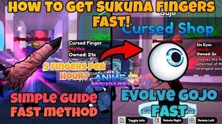 [BEST METHOD!] How To Get Cursed Finger Fast in Anime Vanguards (Sukuna finger, Evolve Gojo Fast)