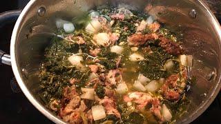 How to Clean and Cook Turnip Greens | Cook With Me | NotesfromNancy