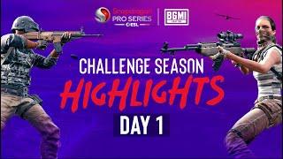 [Highlights] - Season 6 India BGMI Snapdragon Pro Series Challenge Season Week 1 Day 1